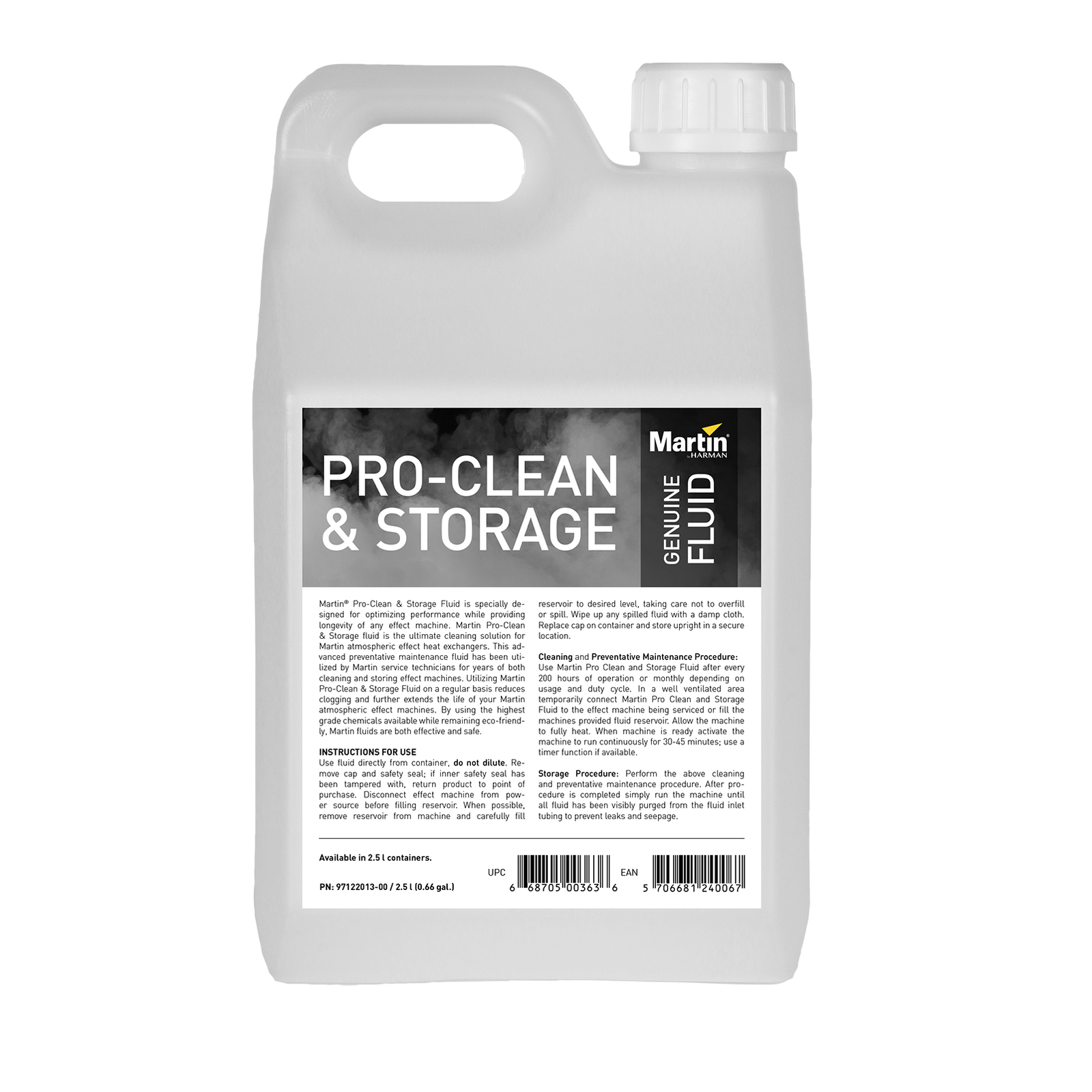 Martin Pro-Clean And Storage Fluid - 4 X 2.5L