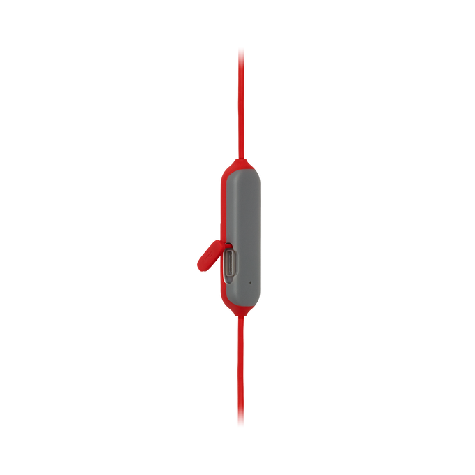 JBL Endurance RUNBT - Red - Sweatproof Wireless In-Ear Sport Headphones - Detailshot 2 image number null