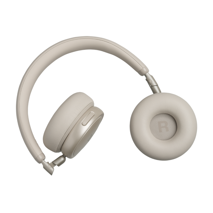 JBL Live 680NC - Sand - Wireless on-ear Noise Cancelling headphones - Detailshot 2 image number null