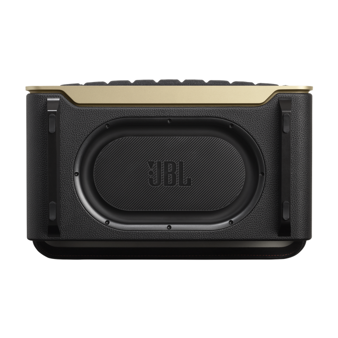 JBL Authentics 300 - Black - Portable smart home speaker with Wi-Fi, Bluetooth and voice assistants with retro design. - Bottom image number null