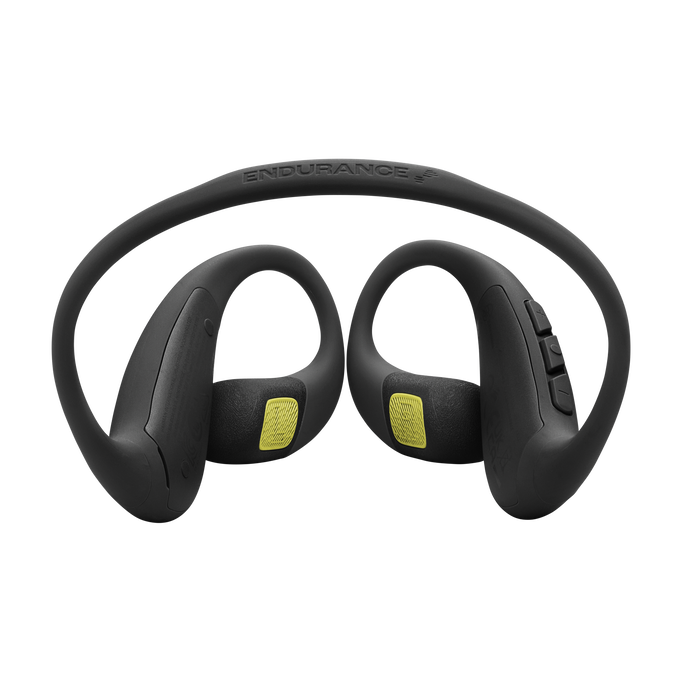 JBL Endurance Pace - Black / Lime - Open-Ear Sport Headphones - Front image number null