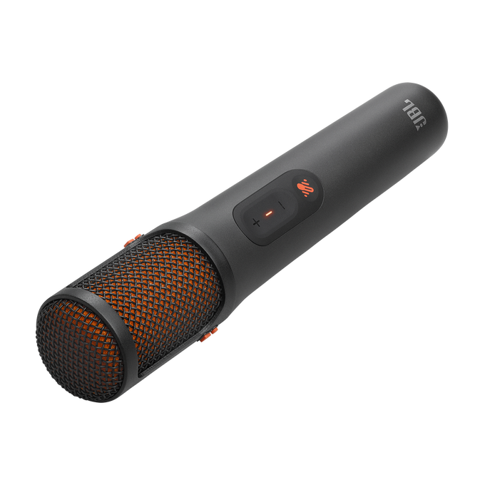 JBL EasySing Mics - Black - Two wireless AI-powered microphones with real-time vocal removal - Front image number null