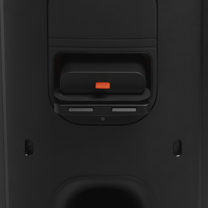 JBL PartyBox 330 - Black - Portable party speaker with JBL legendary sound, futuristic lighting, a telescopic handle and wide wheels. - Detailshot 2 image number null