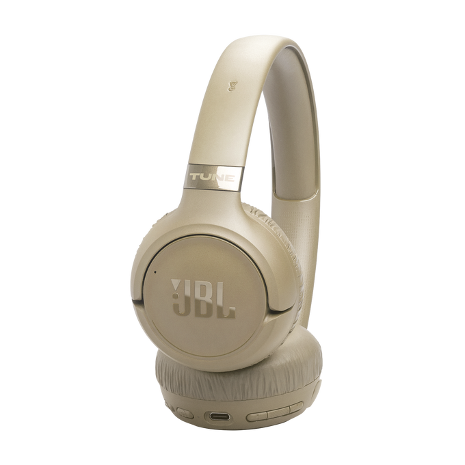 JBL Tune 680NC - Beige - Wireless on-ear Noise cancelling headphones - Right image number null
