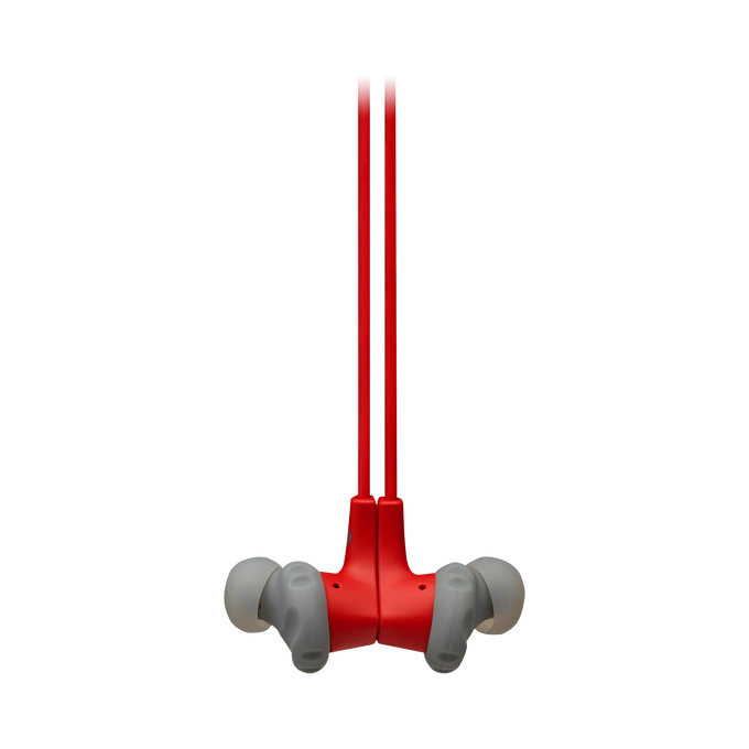 JBL Endurance RUNBT - Red - Sweatproof Wireless In-Ear Sport Headphones - Detailshot 3 image number null