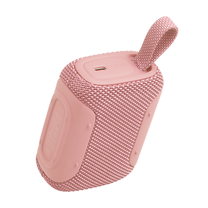 JBL Go 5 - Pink - Ultra-portable waterproof and drop-proof speaker with JBL legendary sound and ambient edge lighting - Back image number null