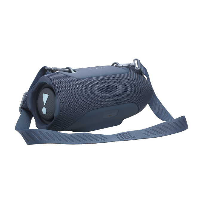 JBL Xtreme 5 - Blue - Portable waterproof speaker with massive legendary JBL sound, ambient edge lighting, and a convenient shoulder strap - Detailshot 1 image number null