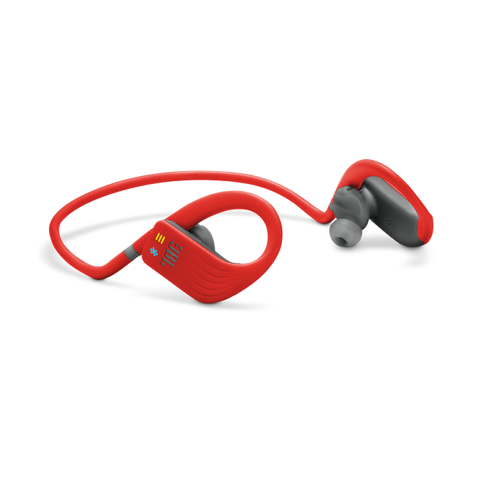 JBL Endurance DIVE - Red - Waterproof Wireless In-Ear Sport Headphones with MP3 Player - Detailshot 4 image number null