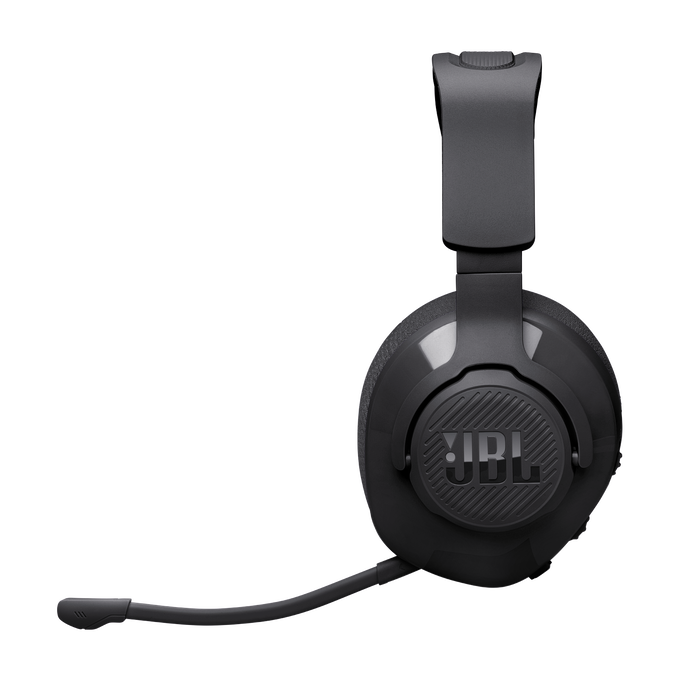 JBL Quantum 360 Wireless - Black - Wireless over-ear gaming headset with surround sound and detachable mic - Left image number null