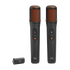 JBL EasySing Mics - Black - Two wireless AI-powered microphones with real-time vocal removal - Hero