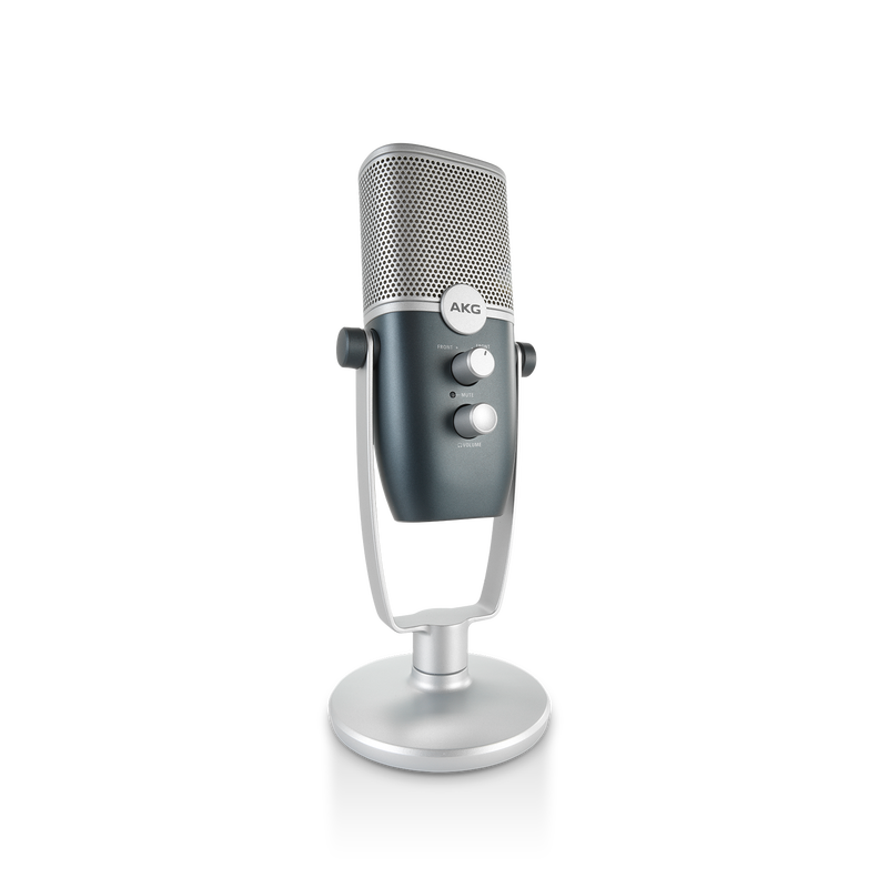 AKG Ara - Blue - Professional Two-Pattern USB Condenser Microphone - Detailshot 4 image number null