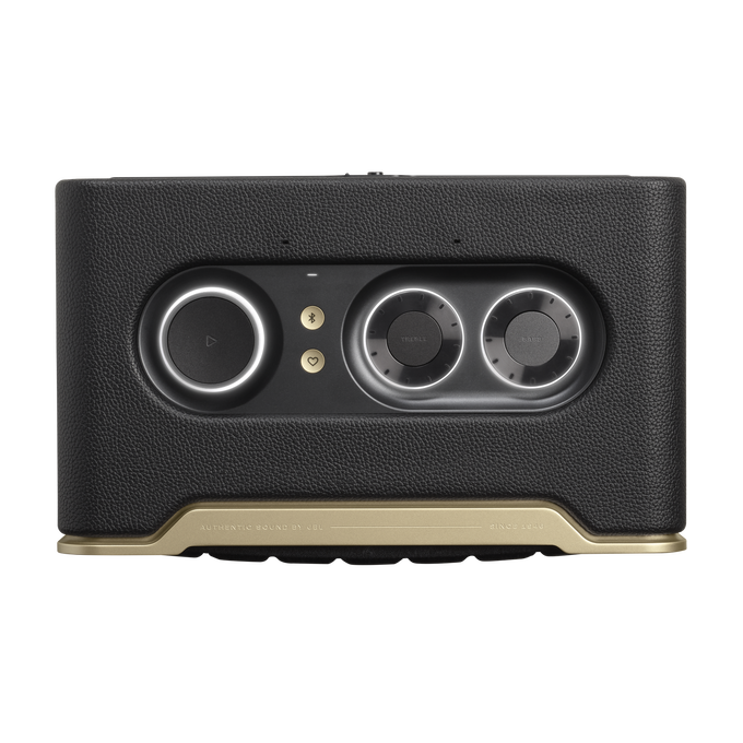 JBL Authentics 200 - Black - Smart home speaker with Wi-Fi, Bluetooth and Voice Assistants with retro design - Top image number null