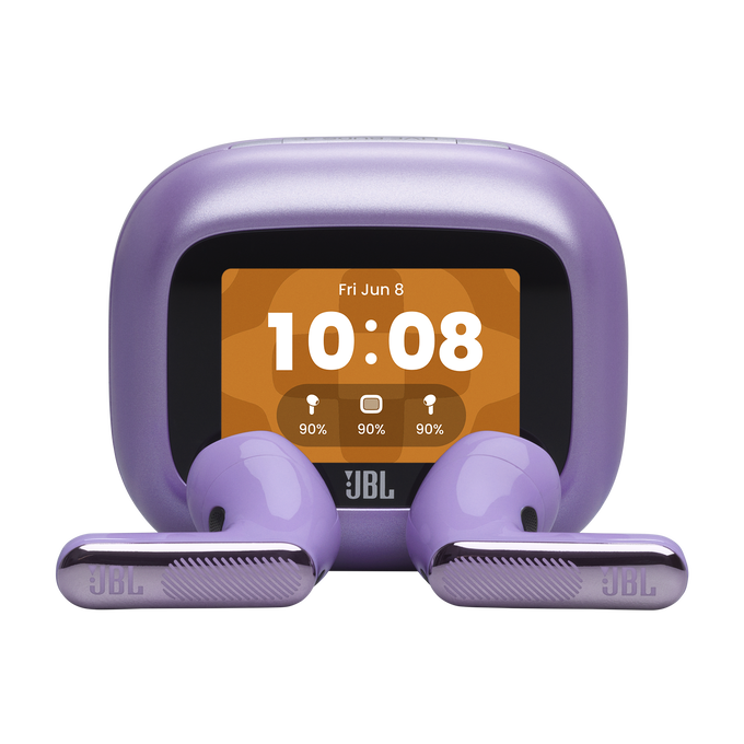 JBL Live Flex 4 - Purple - True wireless Noise Cancelling earbuds - Hero image number null