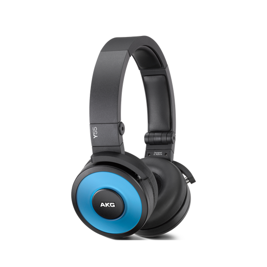 Y55 - Blue - High-performance DJ headphones with in-line microphone and remote - Hero image number null