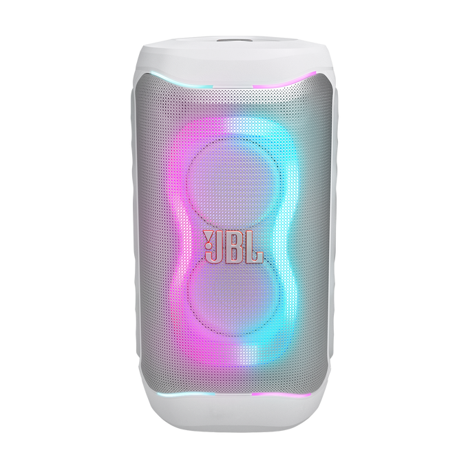 JBL PartyBox 130 - White - Portable party speaker with JBL legendary sound, a dynamic lightshow and a foldable ergonomic handle - Front image number null