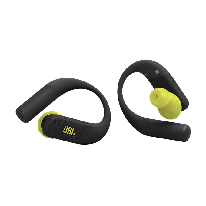 JBL Endurance Peak 4 - Black / Lime - True Wireless Noise Cancelling Sport Earbuds - Front image number null