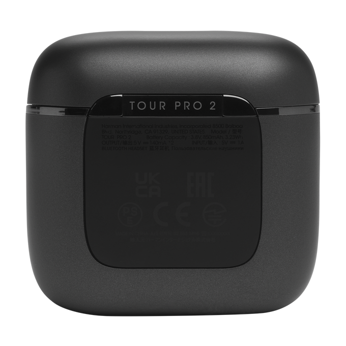 JBL Tour Pro 2 - Black - True wireless Noise Cancelling earbuds - Back image number null