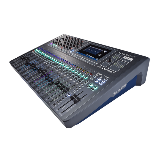 SI Impact - Black - 40-input Digital Mixing Console and 32-in/32-out USB Interface and iPad Control - Hero image number null