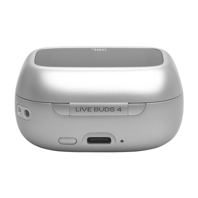 JBL Live Buds 4 - Silver - True wireless Noise Cancelling earbuds - Detailshot 2 image number null