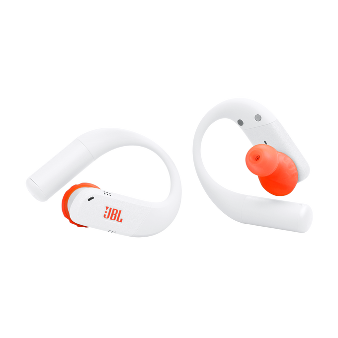 JBL Endurance Peak 4 - White - True Wireless Noise Cancelling Sport Earbuds - Front image number null