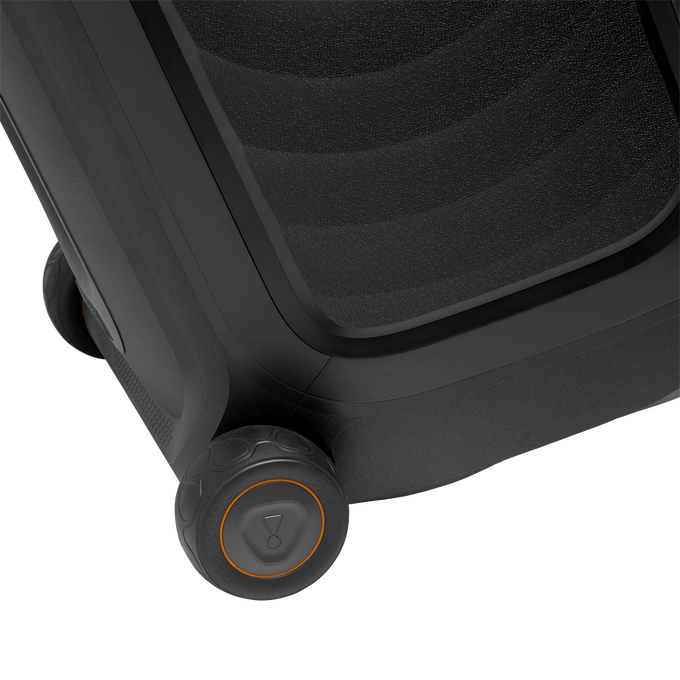 JBL PartyBox 330 - Black - Portable party speaker with JBL legendary sound, futuristic lighting, a telescopic handle and wide wheels. - Detailshot 3 image number null