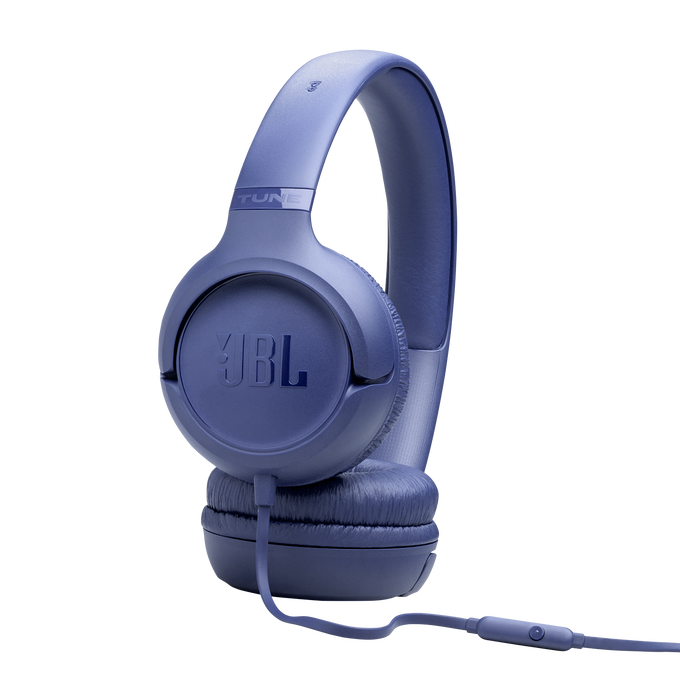 JBL Tune 530 Wired - Blue - Wired on-ear headphones - Right image number null