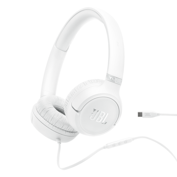 JBL Tune 530C - White - Wired on-ear headphones - Hero image number null