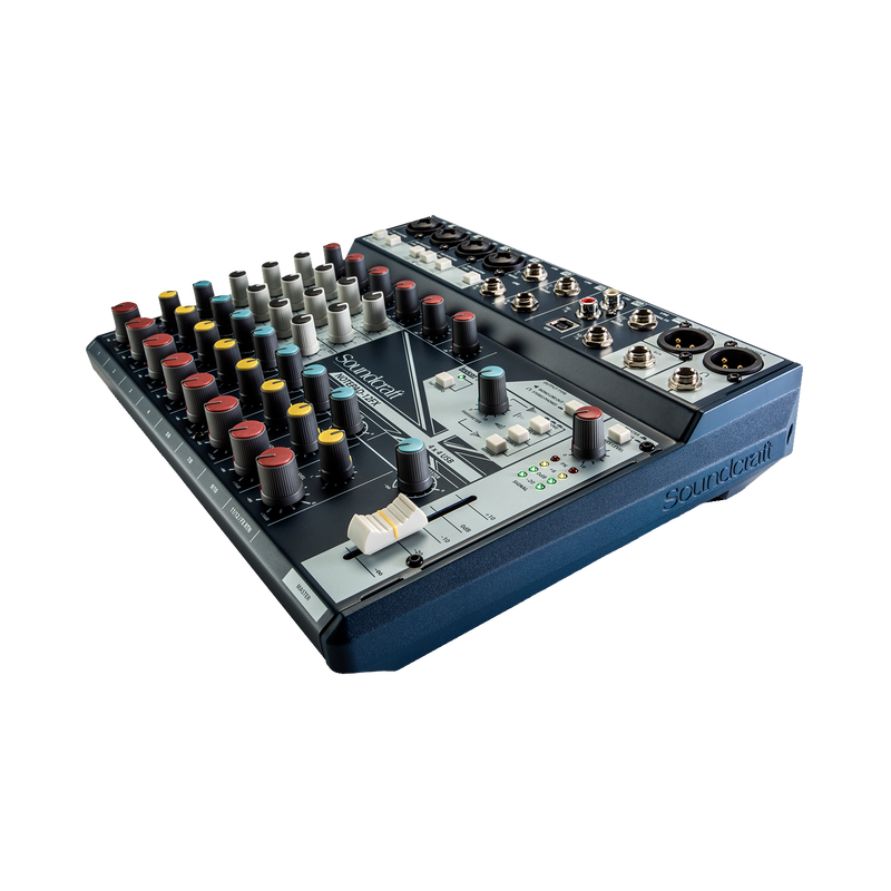 Notepad-12FX - Dark Blue - Small-format analog mixing console with USB I/O and Lexicon effects - Detailshot 1 image number null