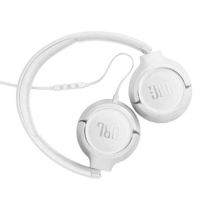 JBL Tune 530C - White - Wired on-ear headphones - Back image number null