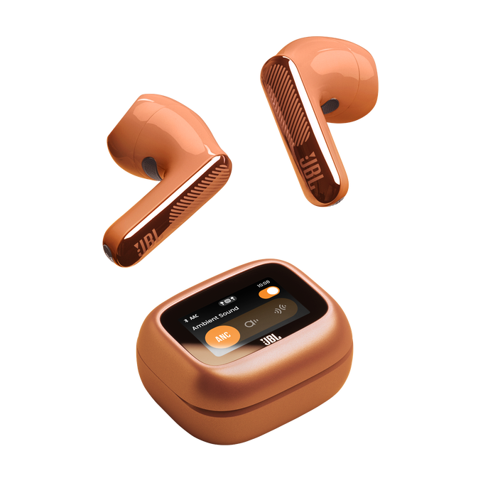 JBL Live Flex 4 - Orange - True wireless Noise Cancelling earbuds - Top image number null