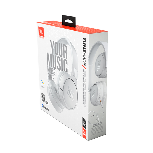 Auriculares con Micrófono JBL 660NC (Blanco - Bluetooth - Bluetooth 5.0 -  Jack 3.5 mm)