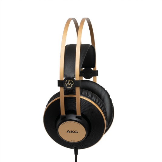  AKG Pro Audio K92 Over-Ear, Closed-Back, Studio Headphones,  Matte Black and Gold (Renewed) : Electronics