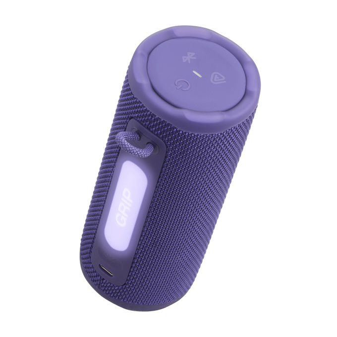 JBL Grip - Purple - Compact Bluetooth speaker with bold JBL Pro Sound and ambient light - Detailshot 1 image number null