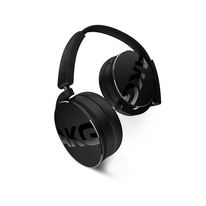 Y50 - Black - On-ear headphones with AKG-quality sound, smart styling, snug fit and detachable cable with in-line remote/mic - Hero image number null