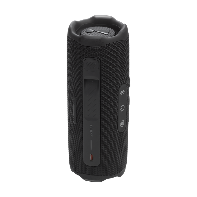 JBL Flip 7 - Black CSTM - Portable waterproof and drop-proof  speaker - Back image number null