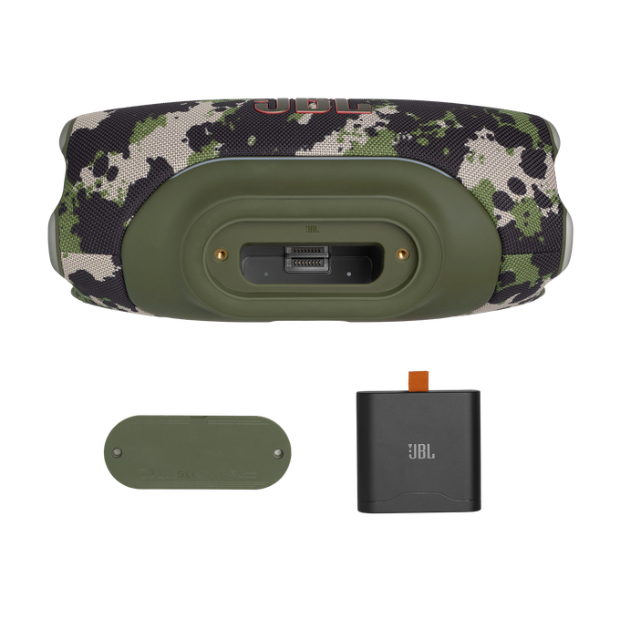 JBL Xtreme 5 - Squad - Portable waterproof speaker with massive legendary JBL sound, ambient edge lighting, and a convenient shoulder strap - Detailshot 4 image number null