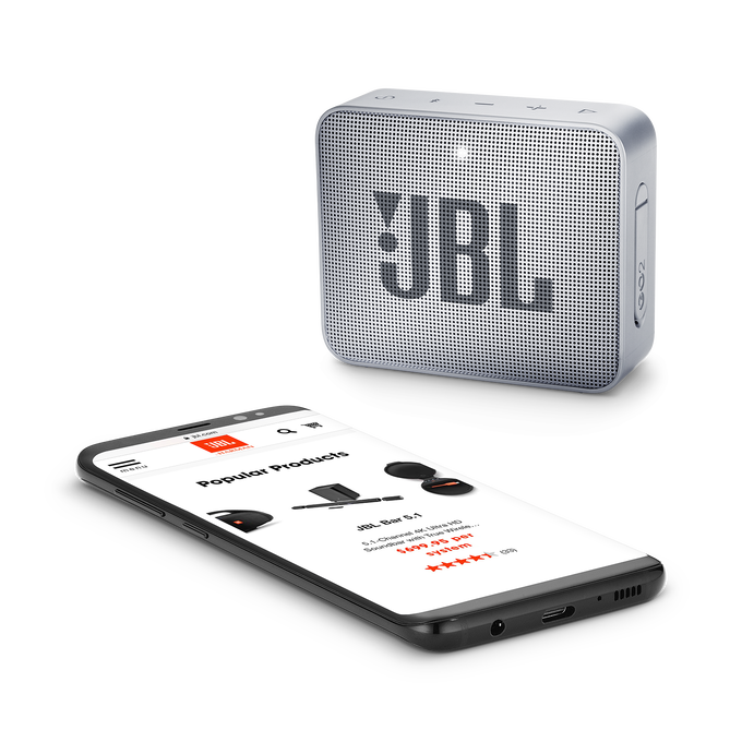 JBL Go 2 - Ash Gray - Portable Bluetooth speaker - Detailshot 3 image number null