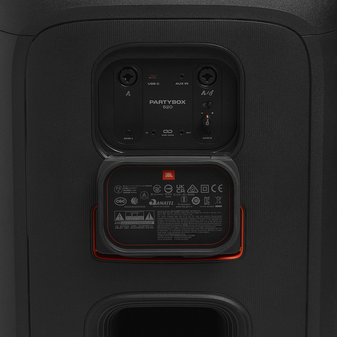 JBL PartyBox 520 - Black - Portable battery-powered party speaker with powerful and loud sound - Detailshot 6 image number null
