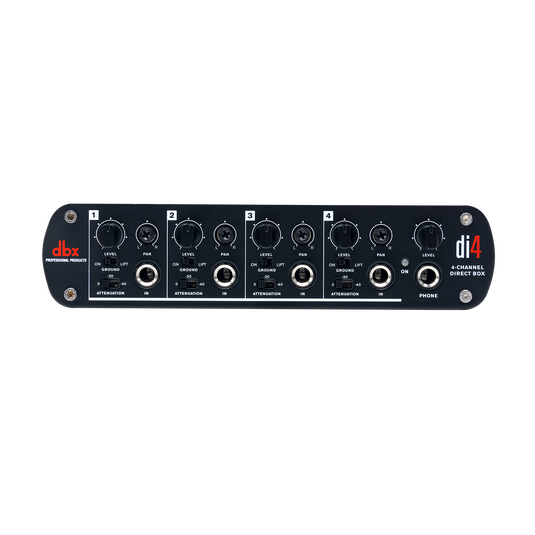 DI4 - Black - Active 4 Channel Direct Box with Line Mixer - Hero image number null
