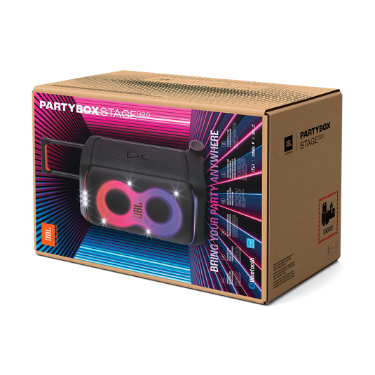 JBL PartyBox Stage 320 | Portable party speaker with wheels