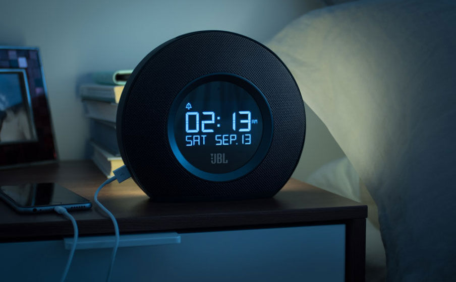 Horizon Hotel Bluetooth clock radio with USB charging and