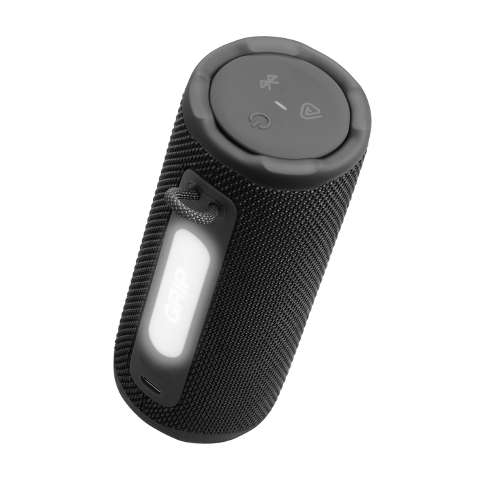 JBL Grip - Black - Compact Bluetooth speaker with bold JBL Pro Sound and ambient light - Detailshot 1 image number null