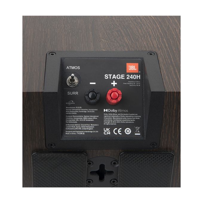 Stage 240H - Espresso - 2-Way 4.5-inch (114mm) Dolby Atmos&reg; Surround Sound Loudspeaker - Pair - Detailshot 8 image number null