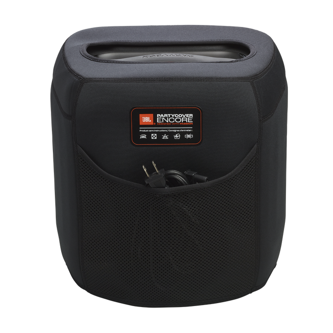 JBL PartyCover Encore 2 - Black - Protective cover for JBL PartyBox Encore 2 and Encore Essential 2 speakers - Back image number null
