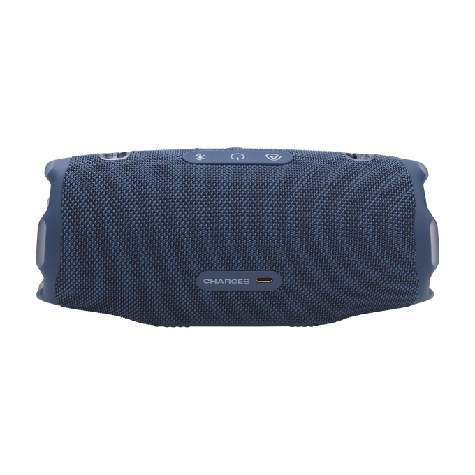 JBL Charge 6 - Blue - Portable waterproof and drop-proof Bluetooth speaker - Back image number null