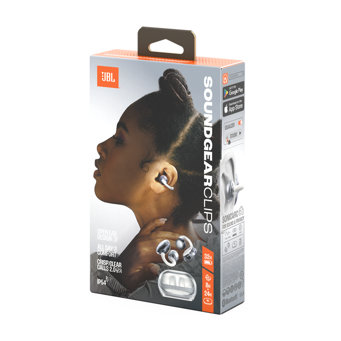 JBL Soundgear Clips - White - True wireless open-ear headphones - Detailshot 15 image number null