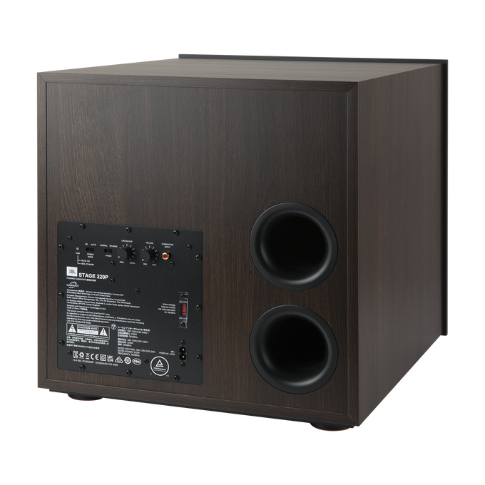 Stage 220P - Espresso - 12-inch (300mm) 500W Powered Subwoofer - Detailshot 6 image number null