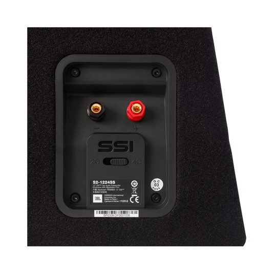 S2-1224SS - Black - 12" (300mm) Slipstream ported enclosure - Detailshot 5 image number null