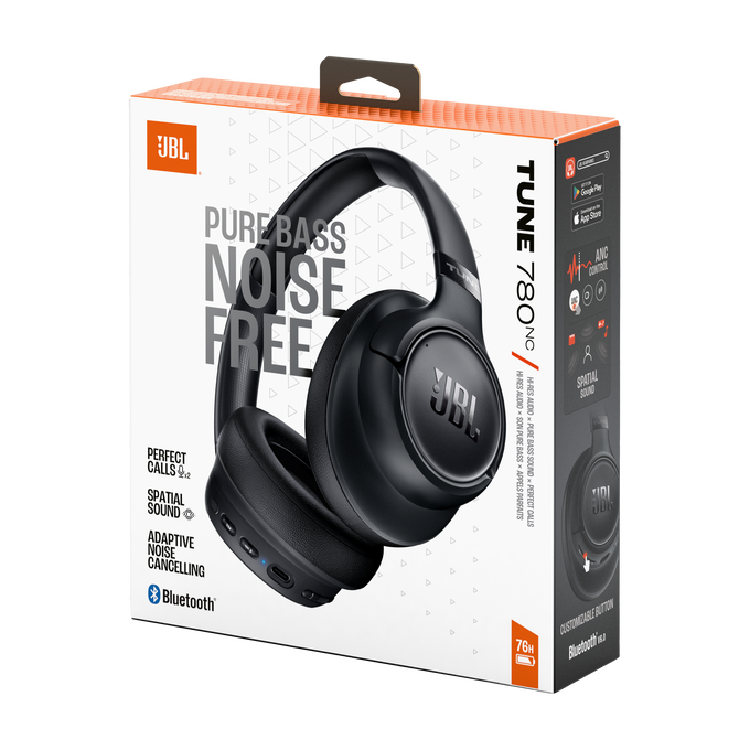 JBL Tune 780NC - Black - Wireless over-ear Noise Cancelling headphones - Detailshot 15 image number null