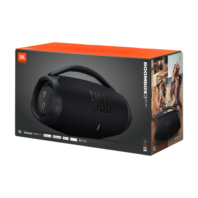 JBL Boombox 3 Wi-Fi - Black - Powerful Wi-Fi and Bluetooth portable speaker - Detailshot 7 image number null